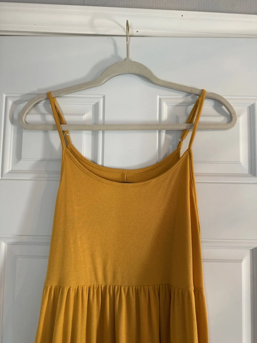 wild fable mustard yellow ribbed sundress - Picture 2 of 4